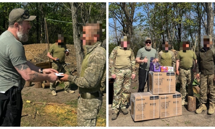 Єврейський капелан передав Тегілім і гуманітарну допомогу українським бійцям на сході